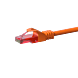 Cat6 netwerkkabel 2m oranje 100% koper - niet afgeschermd