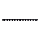 19 inch rail voor kabelbinders 