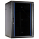 22U wandkast met glazen deur 600x600x1100mm (BxDxH)