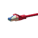 Cat6a netwerkkabel 5m rood 100% koper - dubbel afgeschermd