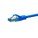 Cat6a netwerkkabel 0,50m blauw 100% koper - dubbel afgeschermd