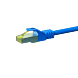 Cat7 netwerkkabel 0,25m blauw 100% koper - dubbel afgeschermd