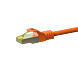 Cat7 netwerkkabel 50m oranje 100% koper - dubbel afgeschermd
