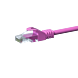 CAT5e netwerkkabel 0,50m roze - niet afgeschermd - CCA