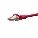 Cat6 netwerkkabel 10m rood 100% koper - dubbel afgeschermd