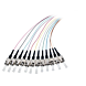 OM4 glasvezel pigtail gekleurde set ST - 12 stuks