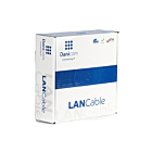 Cat6 netwerkkabel op rol 100m stug grijs CCA - niet afgeschermd