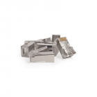 Cat6 netwerkstekker RJ45  - afgeschermd - voor soepele kern - 10 stuks