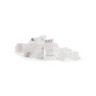 CAT6 Connector RJ45 - Unshielded met hulpstukje - voor stugge kern - 10 stuks
