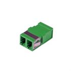 Singlemode keystone koppeling LC-LC duplex groen