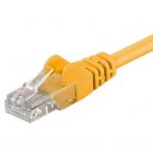 CAT5e netwerkkabel 7,50m geel - niet afgeschermd - CCA
