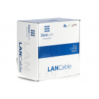 DANICOM Cat6a netwerkkabel op rol 100m stug LSZH (Eca) - dubbel afgeschermd