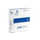 DANICOM Cat6a netwerkkabel op rol 50m stug LSZH (Eca) - dubbel afgeschermd