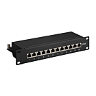 10 inch CAT6a STP patchpaneel - 12 poorts