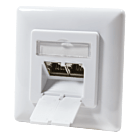 Cat6 netwerkdoos inbouw wit Roline - afgeschermd