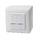 CAT5e netwerkdoos opbouw wit  - afgeschermd