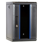 10 inch 9U serverkast met glazen deur 312x310x486mm (BxDxH)