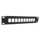 10 inch UTP patchpaneel voor keystones - 10 poorts