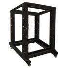 18U relay rack op wielen 600x800x1000mm (BxDxH)