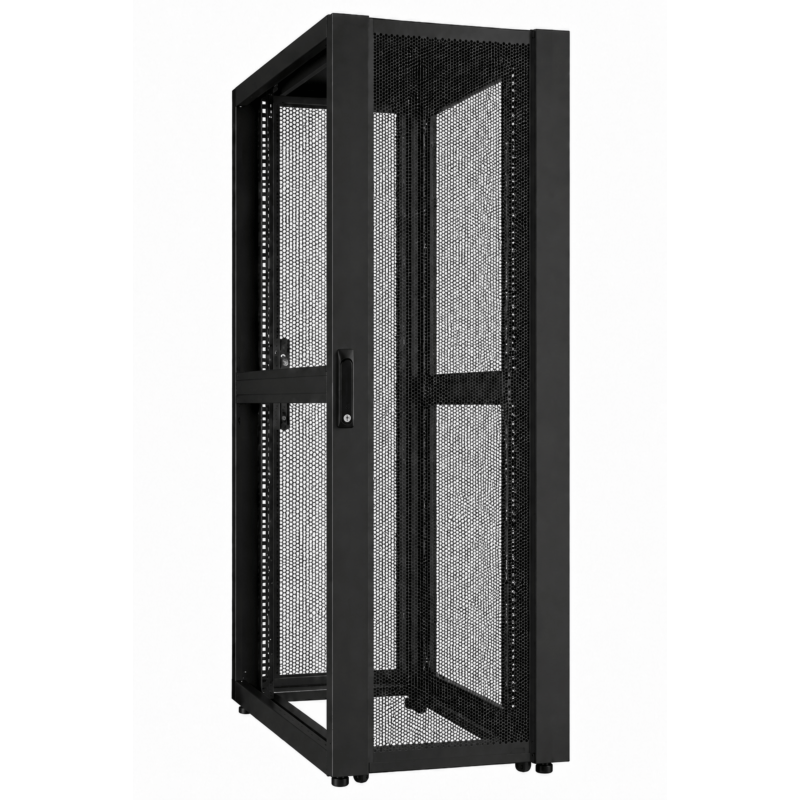 48U Datacenter serverkast met geperforeerde deur 600x1000x2250mm (BxDxH)