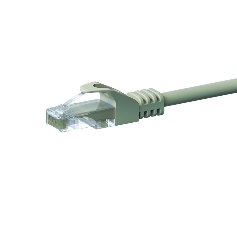 Cat5e netwerkkabel 7,50m grijs 100% koper - niet afgeschermd