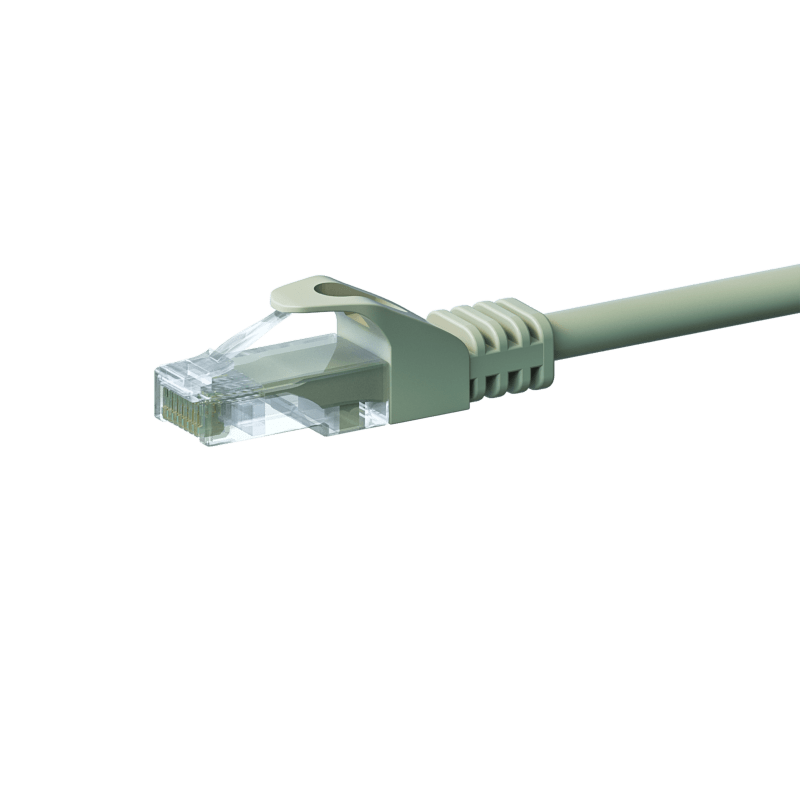Cat5e netwerkkabel 10m grijs 100% koper - niet afgeschermd