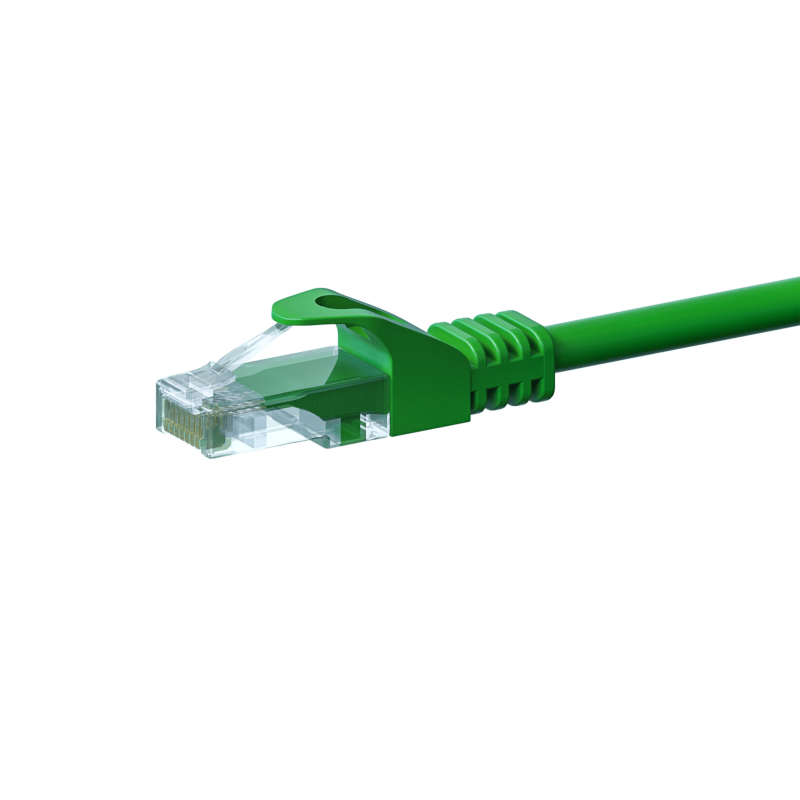 Cat5e netwerkkabel 0,50m groen 100% koper - niet afgeschermd