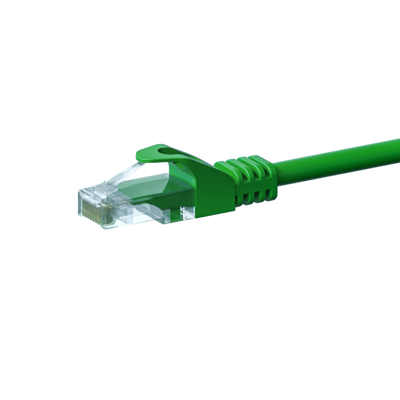 Cat5e netwerkkabel 7,50m groen 100% koper - niet afgeschermd