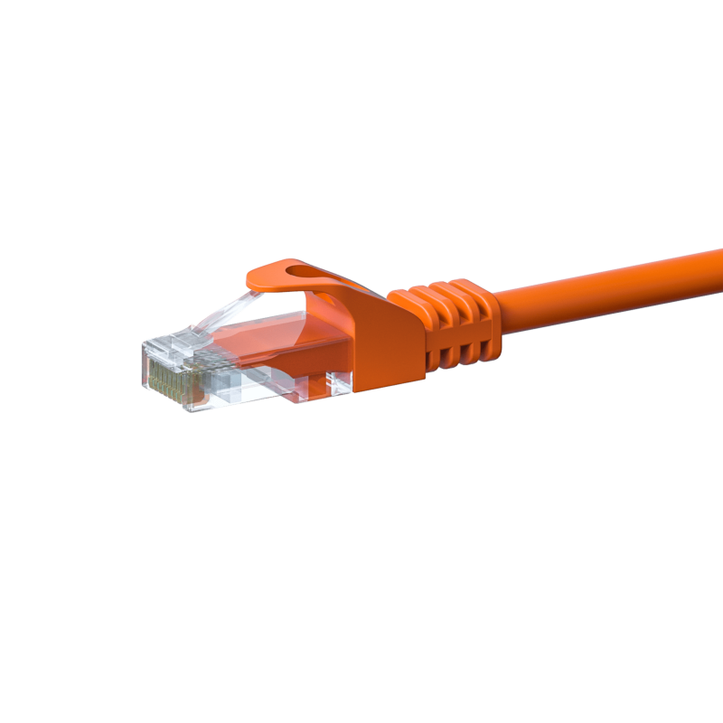 Cat5e netwerkkabel 10m oranje 100% koper - niet afgeschermd
