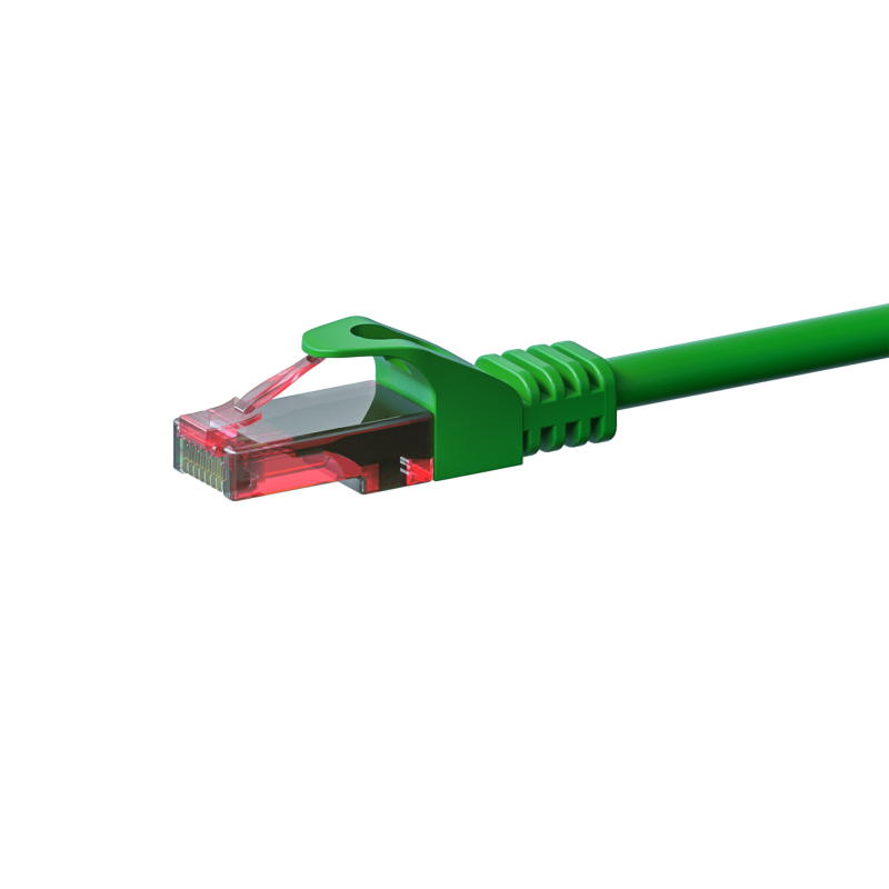 Cat6 netwerkkabel 7,50m groen - 100% koper - niet afgeschermd