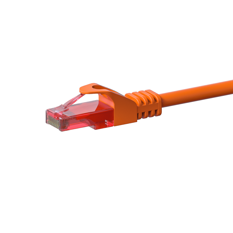 Cat6 netwerkkabel 3m oranje - 100% koper niet afgeschermd
