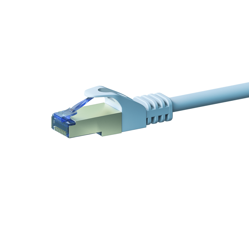 Cat6a netwerkkabel 1m wit 100% koper - dubbel afgeschermd