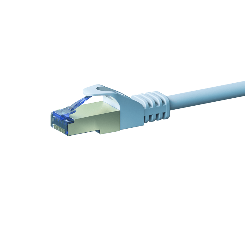 Cat6a netwerkkabel 7,50m wit 100% koper - dubbel afgeschermd