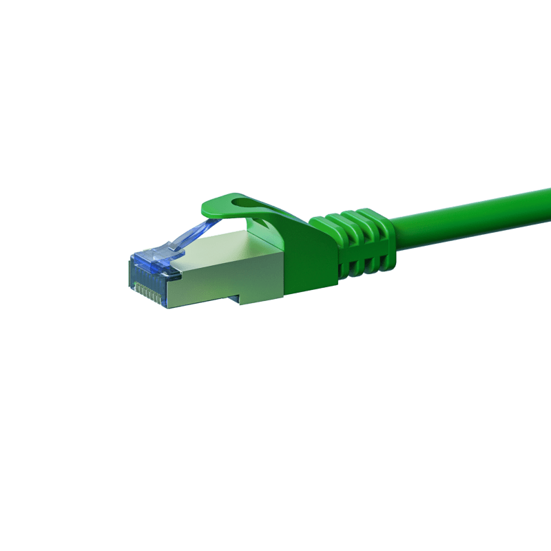 Cat6a netwerkkabel 50m groen 100% koper - dubbel afgeschermd