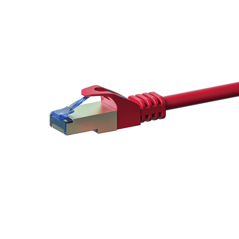 Cat6a netwerkkabel 20m rood 100% koper - dubbel afgeschermd