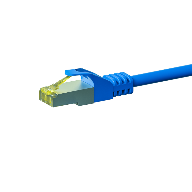 Cat7 netwerkkabel 20m blauw 100% koper - dubbel afgeschermd