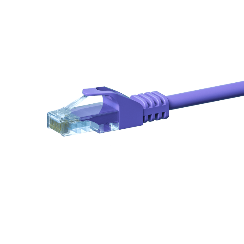 CAT5e netwerkkabel 10m paars - niet afgeschermd - CCA