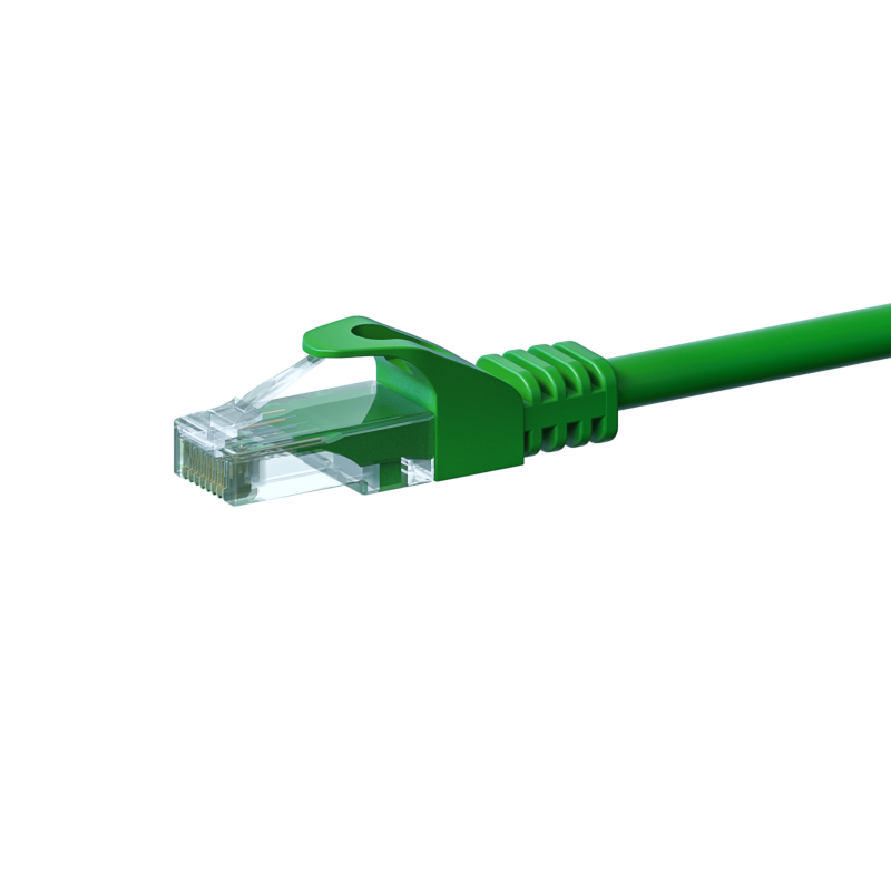 Cat6 netwerkkabel 0,50m groen - niet afgeschermd - CCA