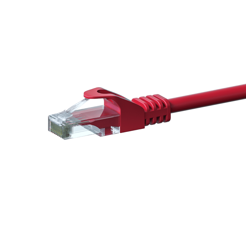Cat6 netwerkkabel 1m rood - niet afgeschermd - CCA