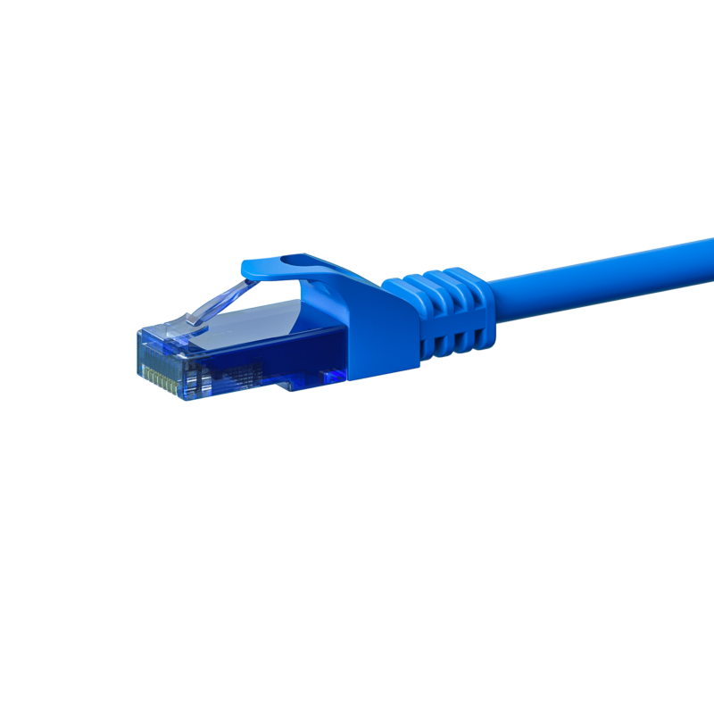 Cat6a netwerkkabel 10m blauw 100% koper - niet afgeschermd
