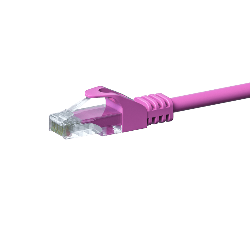 CAT5e netwerkkabel 2m roze - niet afgeschermd - CCA