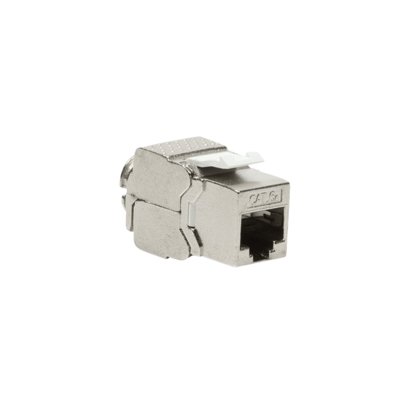 Cat6a keystone netwerkstekker (zonder gereedschap) - afgeschermd