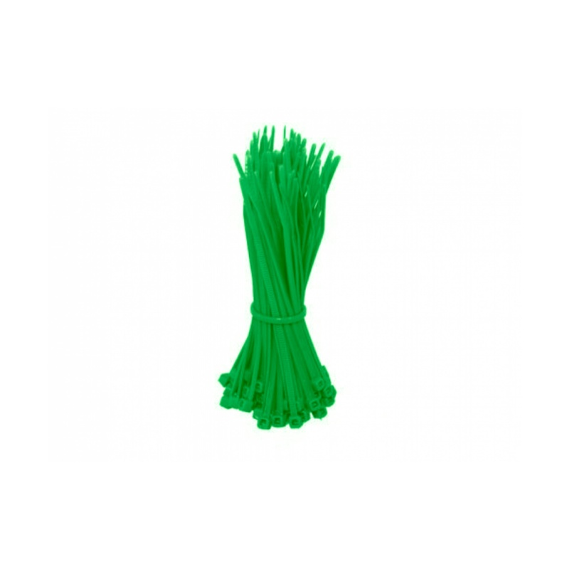 Tiewraps 200mm groen - 100 stuks