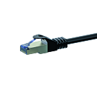 Cat6a netwerkkabel 5m zwart 100% koper - dubbel afgeschermd