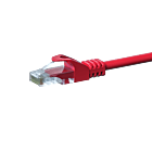 CAT5e netwerkkabel 0,50m rood - niet afgeschermd - CCA