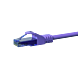Cat6a netwerkkabel 0,50m paars 100% koper - niet afgeschermd