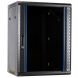 15U wandkast ongemonteerd met glazen deur 600x600x770mm (BxDxH)