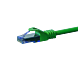 Cat6a netwerkkabel 0,50m groen 100% koper - niet afgeschermd