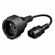 Stroomkabel AC plug naar C14 Type E 0,15m verloop - Penaarde