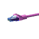 Cat6a netwerkkabel 2m roze 100% koper - niet afgeschermd